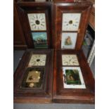 Quantity of American Wall Clocks with Some Repairs