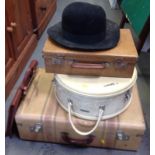 Vintage Cases and Hat