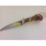 Hunting Knife Carved Handle