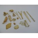 Collection of Ivory Items for Restoration