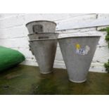 Galvanised Bucket Planters