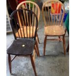 3x Stick Back Chairs