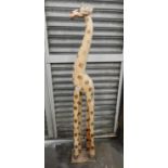 Large Treen Giraffe Ornament