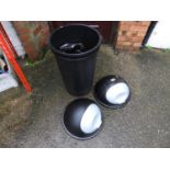 2x Plastic Kitchen Bins