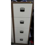 Four Drawer Metal Filing Cabinet with Key