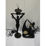 2x Figurine Lamps