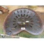 Metal Implement Seat