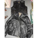 Motorcycle Leathers 44" Chest 34" Waist