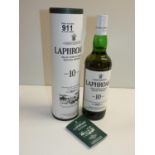 70cl Bottle of Laphroaig Whisky