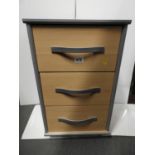 Modern Three Drawer Bedside