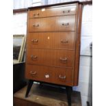 Retro Chest of Five Drawers