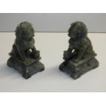 2x Soapstone Stylised Chinese Dragons