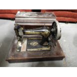 Wood Cased Sewing Machine
