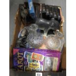 Box of Misc to include Decanters and Ornaments etc