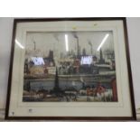 Large Framed Lowry Print