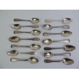 14x Silver Teaspoons - 270gms