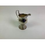 Silver Cream Jug - Hallmarks Rubbed - 10cm - 76gms