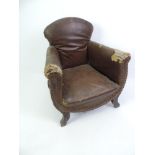 Child's Club Chair for Restoration - 64cm High