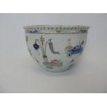 Hand Painted Chinese Pot - 16cm High x 24cm Diameter