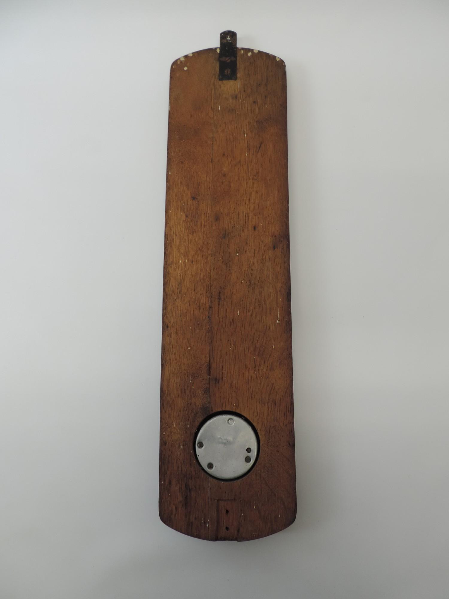 Enamel Sign Thermometer/Barometer Blue Gillette Blades - Originally from a Barber's Shop - 64cm x - Image 5 of 6