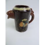 Brannam Baron Glazed Fish Jug