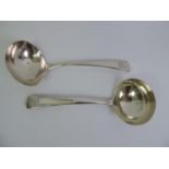 Pair of Georgian Silver Sauce Ladles - London 1798 William Eley & William Fearn - 17cm - 140gms