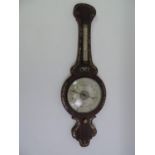 19th Century Barometer with Mother of Pearl Inlay - Budge Callington - 110cm
