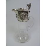 Silver Mounted Claret Jug - John Figg 1853 - 27cm High