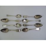 8x Georgian Silver Spoons - 160gms