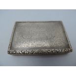 Birmingham Silver Cigarette/Vesta Case - 120gms