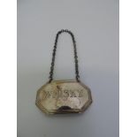 Silver Decanter Label - Whisky