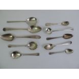 9x Silver Spoons and One Ladle to Include Georgian and Irish - 177gms