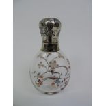 Scent Bottle Hand Painted in Coloured Enamels and Outlined in Gilt by Emile Galle - Signed to Base