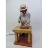 Butchers Shop Automaton - Seen Working - 83cm High