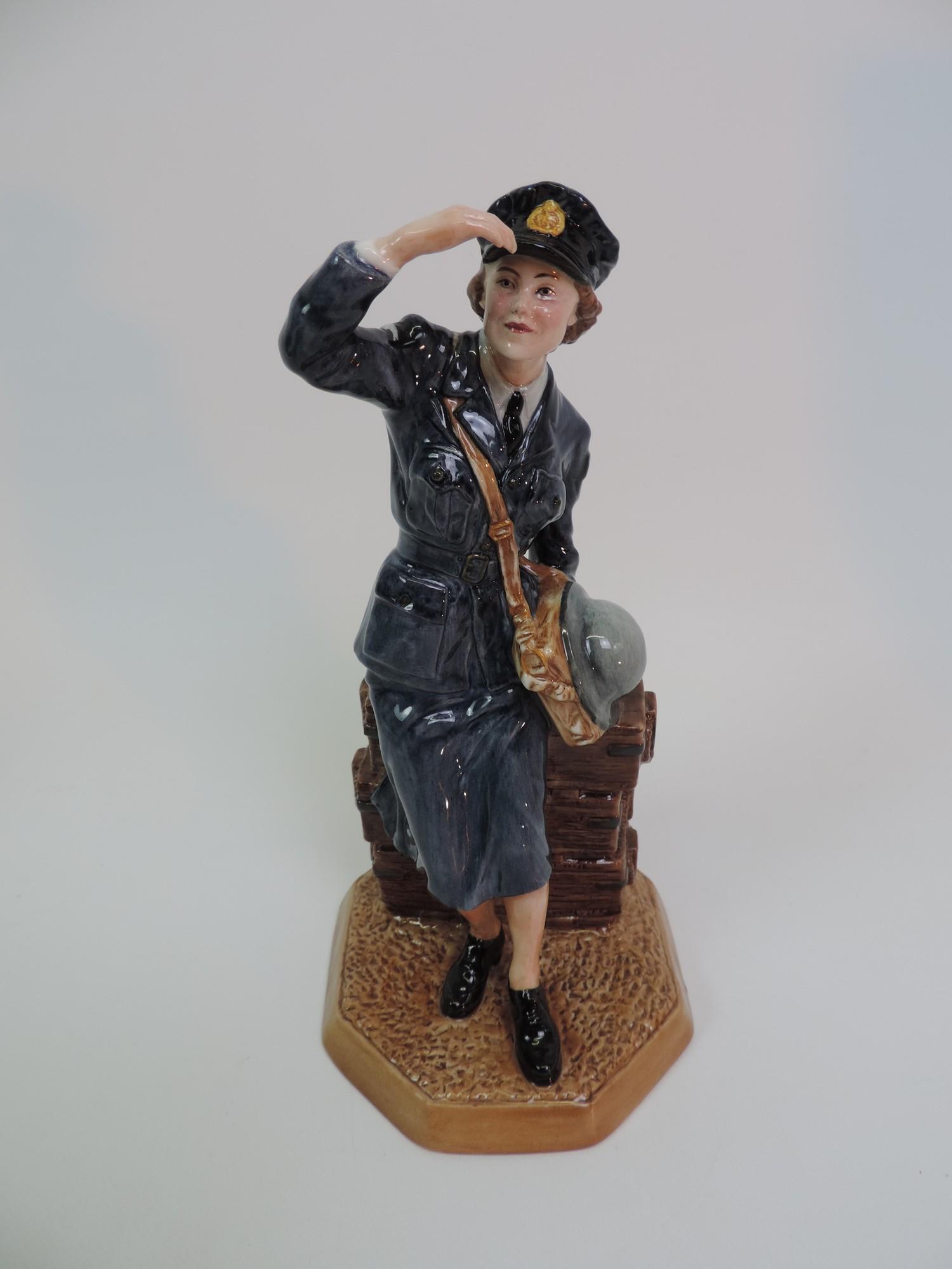 Royal Doulton Classics Woman's Auxiliary Air Force Figurine - No 563 - With Box - Image 2 of 4