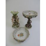 3x Pieces of German Hand Painted Porcelain