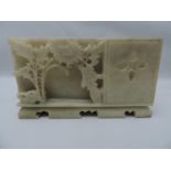 Chinese Soapstone Ornament Cigarette Stand/Vesta