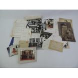 Quantity of Ephemera and Photographs Relating to the Service of Peter Drury as Steward at Mansion