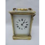 Brass Carriage Clock - Seen Running