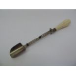 Ivory Handled Stilton Scoop with Ejector - 26cm Long