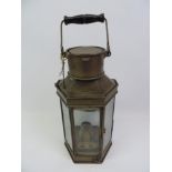 Brass Railway Lamp with Burner - 40cm High