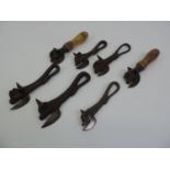 7x Victorian Animal Head Tin Openers