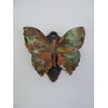 Glazed Brannam Butterfly 1890 - 12.5cm