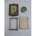 4x Silver Photo Frames