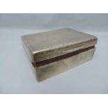 Silver Cigarette Box - Birmingham 1928 Asprey & Co – Total Weight 300gms - Out of Shape, Not Staying