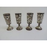 4x Silver Mounted Glasses