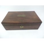 Victorian Mahogany Brass Mounted Writing Slope