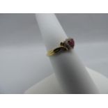 9ct Gold and Diamond Ring - 1.4gms - Size M
