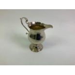 Silver Cream Jug - Hallmarks Rubbed - 11cm - 110gms