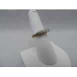 9ct Gold and Diamond Ring - Size N